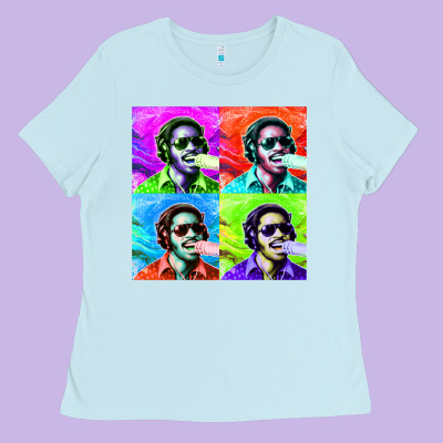 Stevie Wonder! Ladies Tee Designed By Inspiradesign