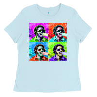 Baby Blue STEVIE WONDER! Ladies Tee - InspiraDesign
