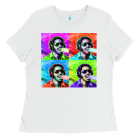 White STEVIE WONDER! Ladies Tee - InspiraDesign