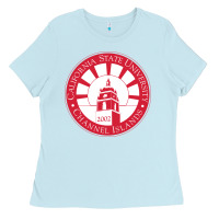 Baby Blue csu channel islands seal Ladies Tee - InspiraDesign