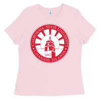 Bubblegum Pink csu channel islands seal Ladies Tee - InspiraDesign