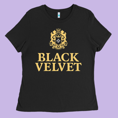 Black Velvet Canadian Whisky Ladies Tee Designed By Inspiradesign