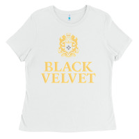White BLACK VELVET CANADIAN WHISKY Ladies Tee - InspiraDesign