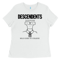 White Milo Goes To College Ladies Tee - InspiraDesign