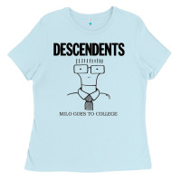 Baby Blue Milo Goes To College Ladies Tee - InspiraDesign