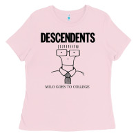 Bubblegum Pink Milo Goes To College Ladies Tee - InspiraDesign