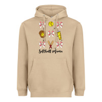 Mushroom softball coquette bow Heavyweight Hoodie - JahusDesignShop