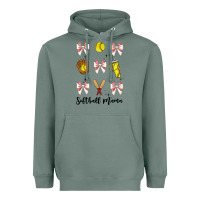 Sage softball coquette bow Heavyweight Hoodie - JahusDesignShop