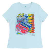 Baby Blue jeff gordon dupont vintage racing Ladies Tee - InspiraDesign