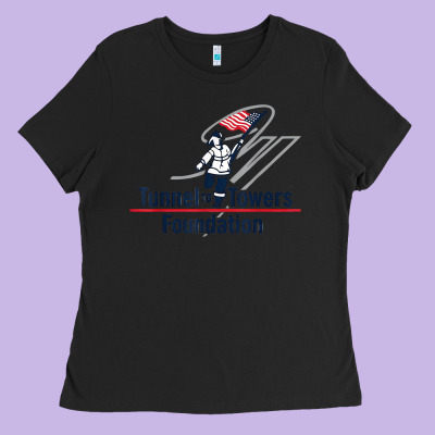 Tunnel To Towers F-oundation American Flag Usa Flag Ladies Tee Designed By Inspiradesign