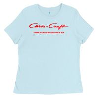 Baby Blue chris boat company Ladies Tee - InspiraDesign
