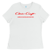 White chris boat company Ladies Tee - InspiraDesign