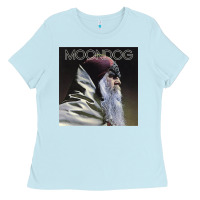 Baby Blue Moondog Musician Poster Essential Ladies Tee - InspiraDesign
