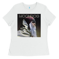White Moondog Musician Poster Essential Ladies Tee - InspiraDesign