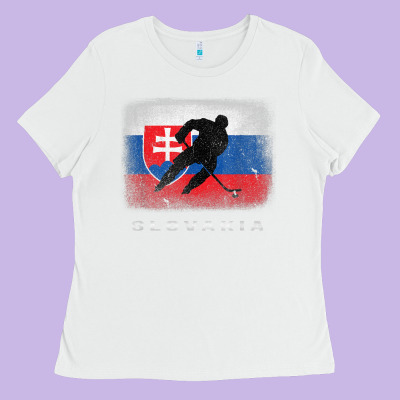 Slovakia Ice Hockey Slovak Flag Ladies Tee Designed By Inspiradesign
