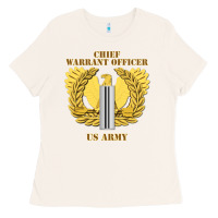 Bone Emblem warrant officer cw5 Ladies Tee - InspiraDesign