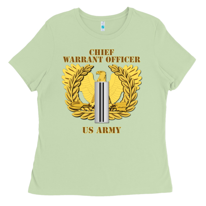 Emblem Warrant Officer Cw5 Ladies Tee by InspiraDesign | Teevron