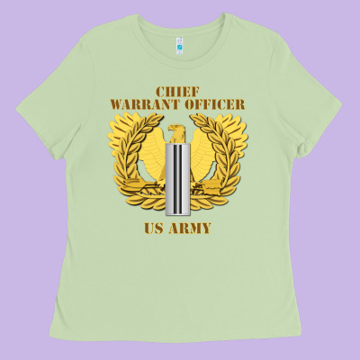 Emblem Warrant Officer Cw5 Ladies Tee Designed By Inspiradesign