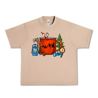 Burro Camper Coffee Cup Urban Heavy Tee - FaDigitalArtStudio