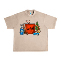 French Oak Camper Coffee Cup Urban Heavy Tee - FaDigitalArtStudio