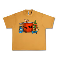 Peanut Butter Camper Coffee Cup Urban Heavy Tee - FaDigitalArtStudio