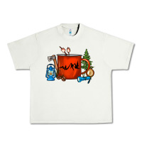Pistachio Camper Coffee Cup Urban Heavy Tee - FaDigitalArtStudio