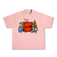Salmon Camper Coffee Cup Urban Heavy Tee - FaDigitalArtStudio