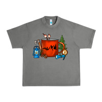 Tornado Camper Coffee Cup Urban Heavy Tee - FaDigitalArtStudio