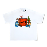 White Camper Coffee Cup Urban Heavy Tee - FaDigitalArtStudio