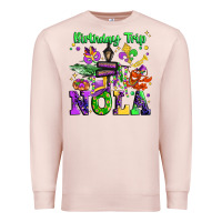Pale Pink birthday trip nola Premium Sweatshirt - JahusDesignShop