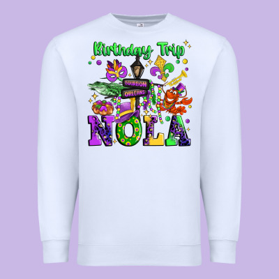 Birthday Trip Nola Premium Sweatshirt Designed By Jahusdesignshop