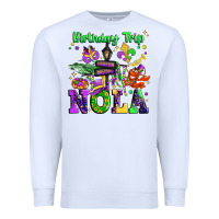 White birthday trip nola Premium Sweatshirt - JahusDesignShop
