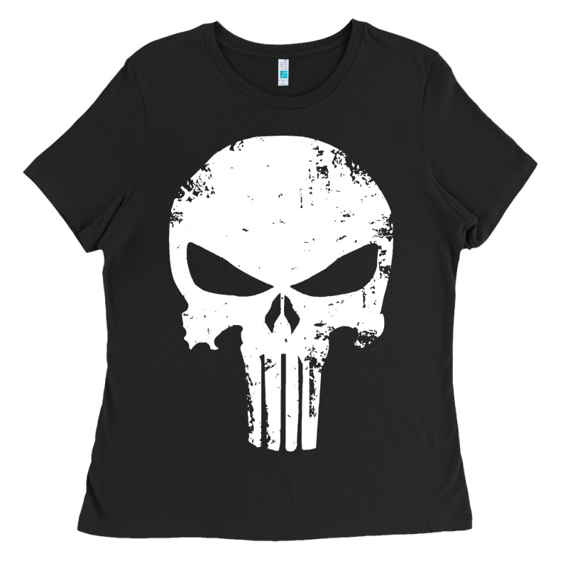 The Punisher Skull Ladies Tee by InspiraDesign | Teevron