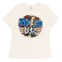 Bone All american dad 4th of july Ladies Tee - CowGirlArtShop
