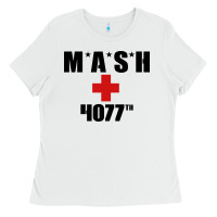 White mash 4077th Ladies Tee - InspiraDesign