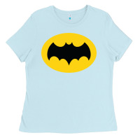 Baby Blue adam west bat Ladies Tee - InspiraDesign