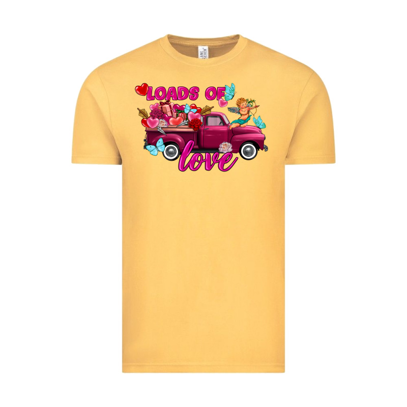 Loads Of Love Valentine's Day Truck Vintage Tee by FaDigitalArtStudio | Teevron
