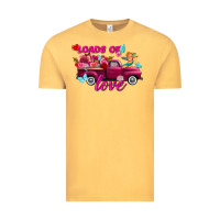 Vintage Mustard Loads of love Valentine's day truck Vintage Tee - FaDigitalArtStudio
