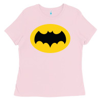 Bubblegum Pink adam west bat Ladies Tee - InspiraDesign