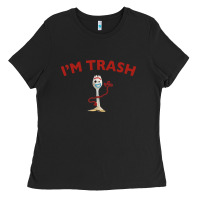 Black i'm trash forky Ladies Tee - InspiraDesign