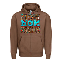 Chestnut mom mom mom Zipper Hoodie - AdoDesignShop