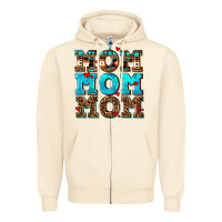 Sandshell mom mom mom Zipper Hoodie - AdoDesignShop