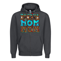 Smoke mom mom mom Zipper Hoodie - AdoDesignShop