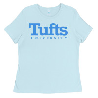 Baby Blue Tufts University Ladies Tee - InspiraDesign