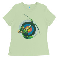Matcha Green Arrow DC, Green Arrow DC vintage, Green Arrow DC art, Green Arro Ladies Tee - InspiraDesign