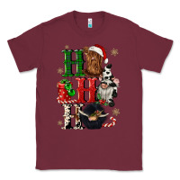 Burgundy ho ho ho heifer cow gnomies Classic Tee - CowGirlArtShop