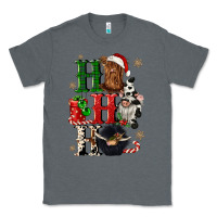 Charcoal Heather ho ho ho heifer cow gnomies Classic Tee - CowGirlArtShop