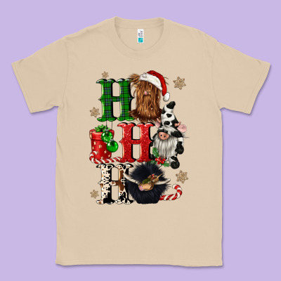 Ho Ho Ho Heifer Cow Gnomies Classic Tee Designed By Cowgirlartshop