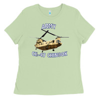 Matcha ARMY CH-47 CHINOOK HELICOPTER Ladies Tee - InspiraDesign
