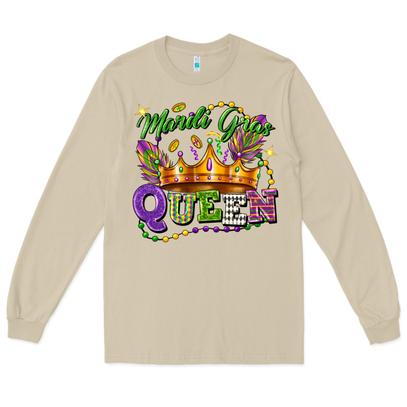 Mardi Gras Queen Long Sleeve Tee by FaDigitalArtStudio | Teevron